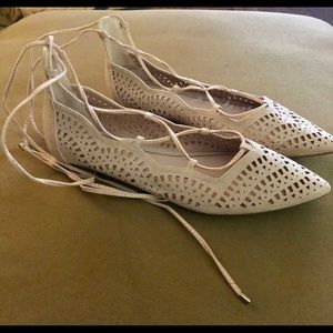 Topshop Ankle Tie Flats